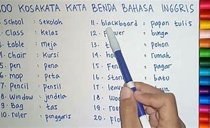 10 Kosakata Barang Bahasa Inggris Dan Artinya